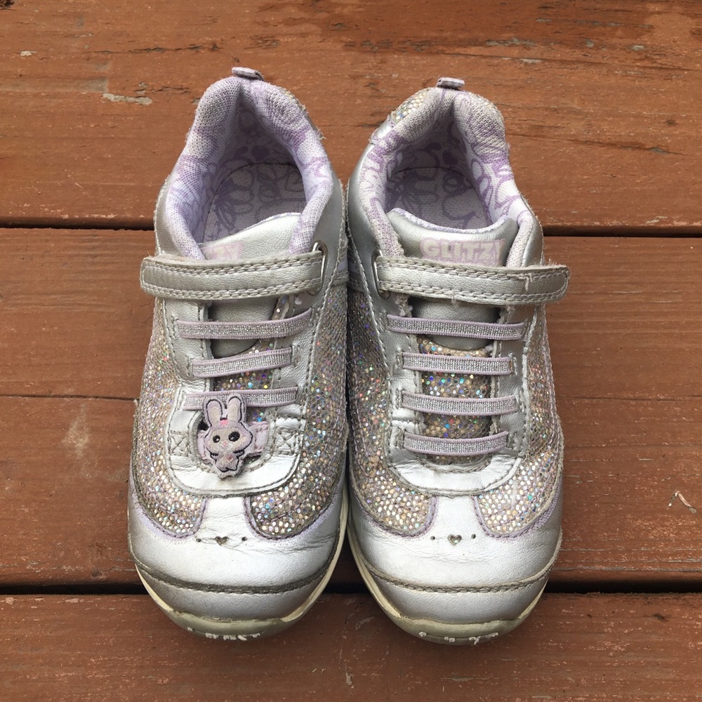 Stride Rite girls glitter athletic shoes 9.5